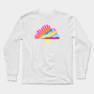 Bright pop art storm cloud Long Sleeve T-Shirt